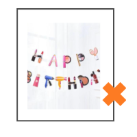 Papieren slinger Happy Birthday Lipstick